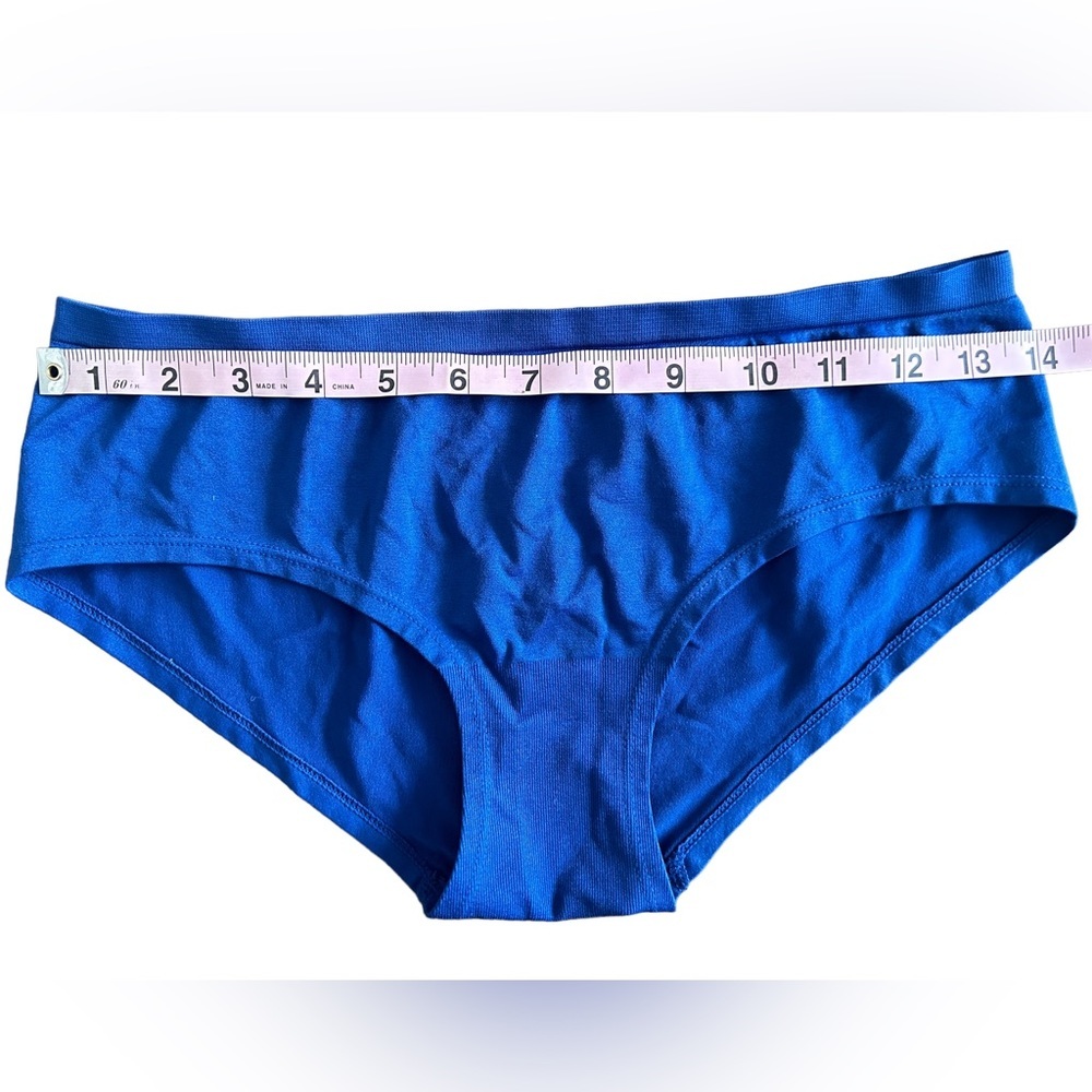 Royal Blue Cotton Hipster Panties, Size M